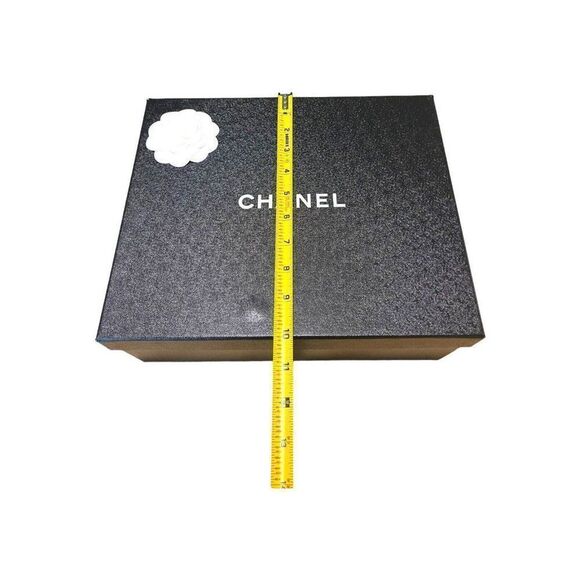 Chanel Empty Shoe Box Storage Gift Set Camellia Tissue Paper Card 12x10x4.5 - Picture 9 of 11